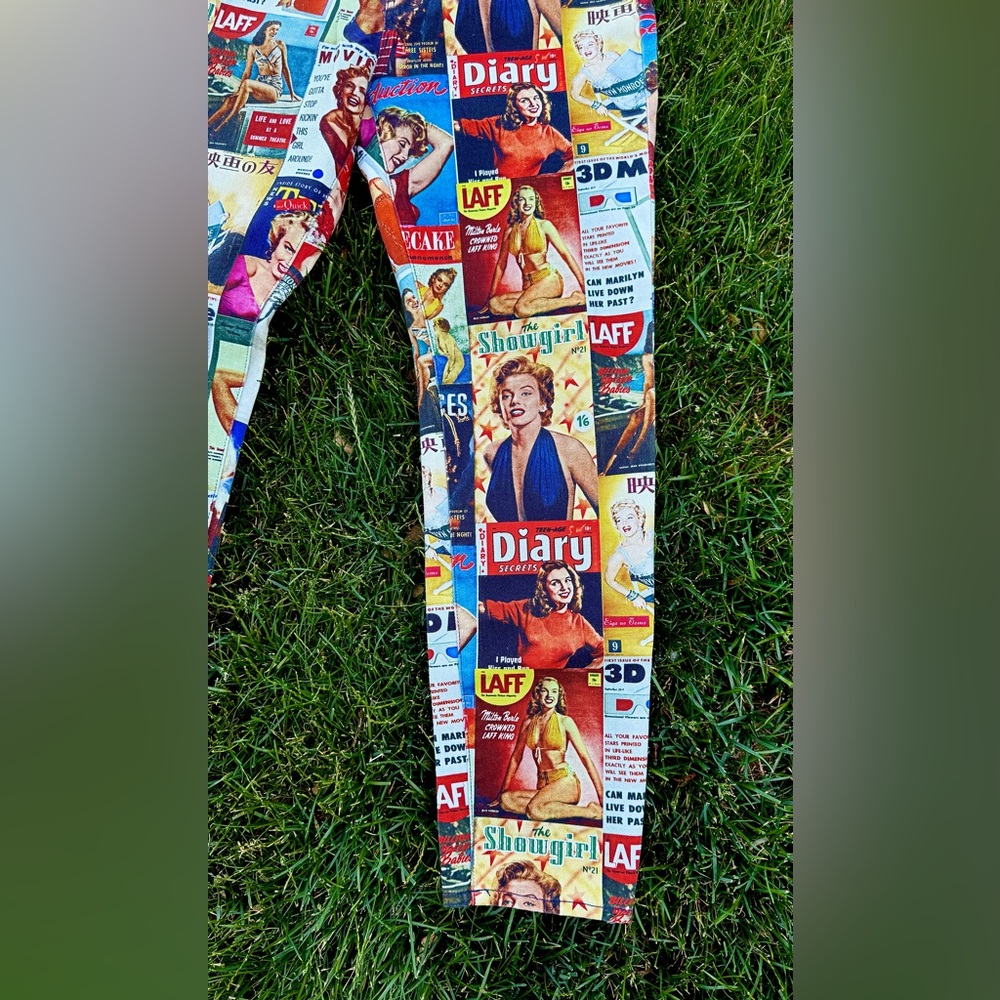Vintage Magazine Print Pants/LIMITED EDITION/MEN’S